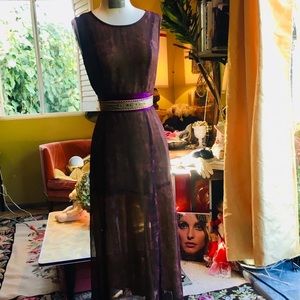 Vintage 90s lace midi dress